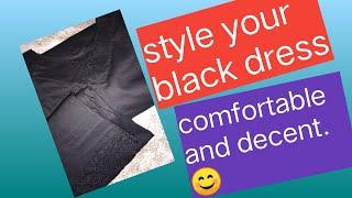 new summer dress design #black frock comfortable for summer