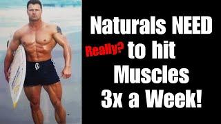 Natural Bodybuilders NEED to Hit Muscles 3x a Week