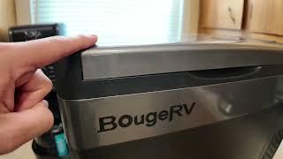 BougeRV 12 Volt Refrigerator With Cover 12V Car Fridge 30 Quart Portable Freezer Compressor Cooler
