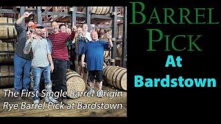 Barrel Pick at Bardstown Bourbon Co their first ever Single Barrel Origin Rye for Texas Mart