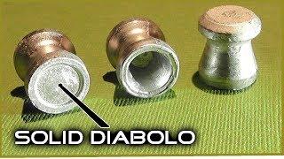 Giant SOLID Diabolo pellets -  Subsonic and Transonic Tests