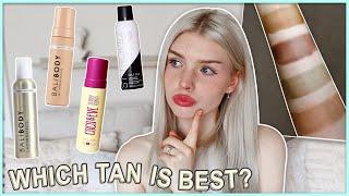 TESTING TO FIND THE BEST FAKE TANNER? WHICH SELF TANNER IS BEST FOR PALE SKIN  before and after