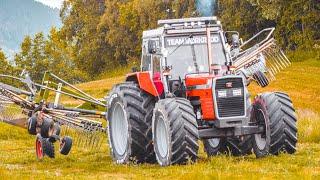 Silage in Norway  3x Massey Ferguson  399 Turbo  Krone