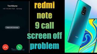 how to fix redmi note 9 9 pro max call screen off problem  redmi note 9 call display off problem