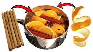 How To Make an Orange Peel and Cinnamon Air Freshener For The Fall Autumn  DIY Home Deodorizer