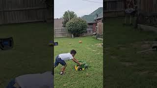 John Deere tractor and truck racing  ️  Playing in the evening 