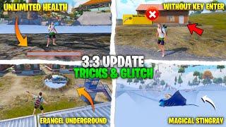 OH NO Top 7 Brand New 3.3 UPDATE Tricks And Glitch In BGMI PUBG  Unlimited Health  Bgmi Glitchs