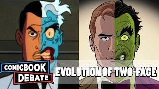 Evolution of Two-Face in Cartoons in 8 Minutes 2017