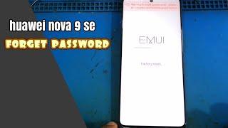 how to remove password huawei nova 9 SE remove pattern