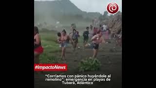 Emergencia por remolino de viento en playas de Tubará Atlántico.