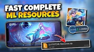 HOW TO FAST DOWNLOAD ML RESOURCES IN MOBILE LEGENDS LATEST PATCH NOVARIA