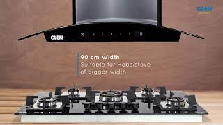 Glen Auto Clean Chimney 6060 BL AC 60cm with Motion Sensor Airflow 1050 m3h