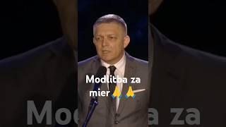 Mrazivá modlitba  za mier v podaní Robert Fico #short #shorts