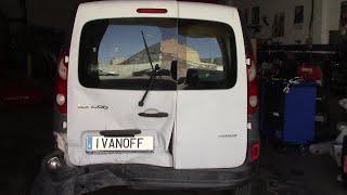 Renault Kangoo  Передний и задний удар тянем на стапелях по лазеру