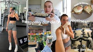 We swap ROUTINES for 24hrs  living in each others day in the life...