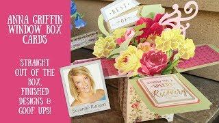 Anna Griffin Window Box Card Making Kit & My Projects plus Goof ups