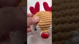 Crochet - Christmas Reindeer #crochet #crochethook #crochetdiy #diy #christmasdecor #reindeer #craft