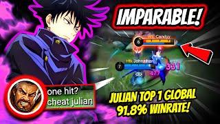 THE BEST ASSASSIN IN THE CURRENT META JULIAN TOP 1 GLOBAL 92.2% WINRATE  MOBILE LEGENDS