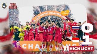 Highlights Indonesia vs Thailand  ASEAN U-19 Boys Championship 2024