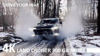 TOYOTA LAND CRUISER 300 OFF ROAD Test in the Mud Snow Sand and Water LC 300 GR Sport Review