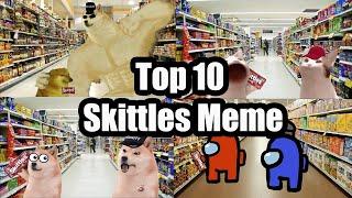Skittles Meme Pop Cat Among Us Doge Top 10- PewPow Meme