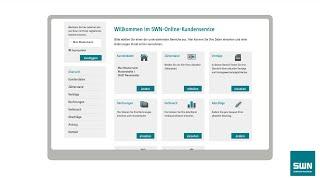 Das SWN-Kundenportal Registrierung und Anmeldung