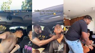 Calling my boyfriends Mom a B**ch Prank to see his reaction  TikTok Compilation 15