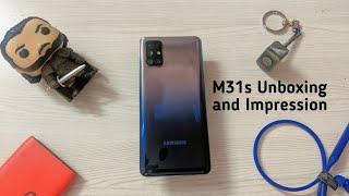 Samsung M31s Indian Retail Unit Unboxing and First Impression Tamil