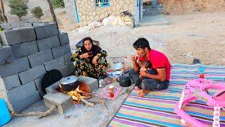 Nomadic Life Azam and Mahmoud Excavate Cook and Savor Tea by the Fire