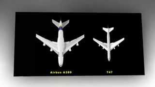 Airbus A380 vs Boeing 747 HD