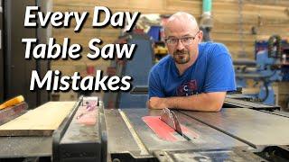 Table Saw Mistakes