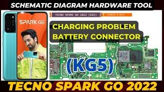 tecno spark go 2022 kg5 charging not working solution battery connector ways Schematic Diagram  DMR