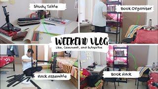 Weekend Vlog️Unboxing book  rack Room tour Bhms Student Life...#neiah #manipuri #unboxingvideo