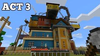 HELLO NEIGHBOR MINECRAFT ACT 3 GAMEPLAY WALKTHROUGH