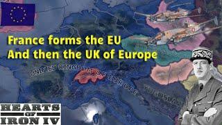 Hoi4 France forms the EU and then the UK of Europe