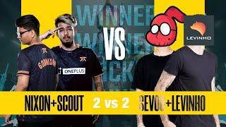 GodNixon + Scout vs Levinho + Sevou  Fun TDM Pan Fight  Pubg Mobile