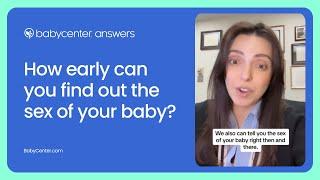 How early can you find out the sex of your baby? #pregnancy #pregnancyjourney