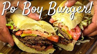 Po-Boy Burger Recipe  Blackstone Griddle Burger  Ballistic BBQ