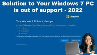 Fix Windows 7 PC is out of support in 2023  Fix Windows 7 - No Security Updates  Fix Windows 7