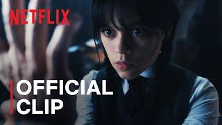 Wednesday Addams vs. Thing  Official Clip  Netflix