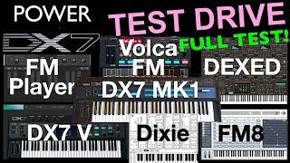 Yamaha DX7 Shoot Out With Arturia DX7 V Korg Volca FM Dexed FM8 FM Player & KQ Dixie  Full Test