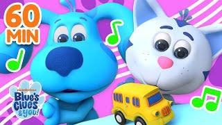 The Wheels on the Bus w Blue  + More Nursery Rhymes & Kids Songs  Blue’s Clues & You