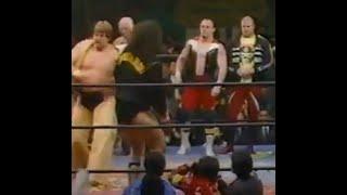 AJPW Real Tag League 1984 Opening Ceremony The British Bulldogs Bruiser Brody & Stan Hansen etc