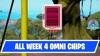 Fortnite All Week 4 Omni Chips Locations Guide  Fortnite Omni Sword Quests