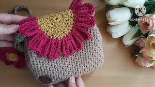 شنطة أطفال كروشيه  شنطة كروشيه _ Crochet bag for beginners  #bags_crochet