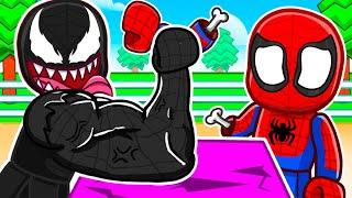 Roblox ARM WRESTLING Simulator with Spiderman & Venom