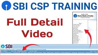 SBI CSP Dashboard Full Training  SBI CSP Full Training  SBI BC Dashboard