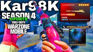 New Kar98K #1 Warzone Mobile Movement Sniper Handcam + Best Meta Loadout