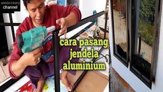 How to install aluminum windows on wooden frames the results are neat and precise