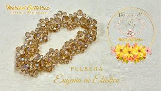 Pulsera Eugenia en Elástico   PULSERA EN ELASTICO Y CRISTALES 